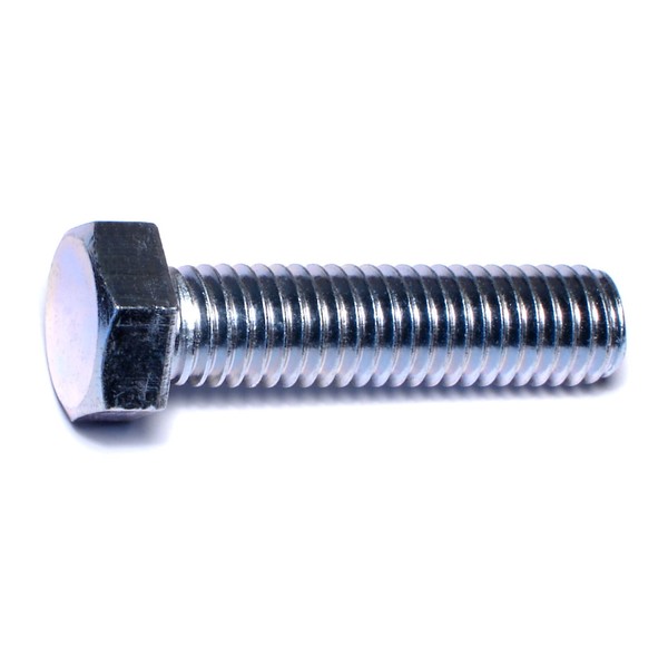 Midwest Fastener 1/2"-13 Hex Head Cap Screw, Zinc Plated Steel, 2 in L, 25 PK 53475